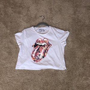 Rolling Stones flower shirt